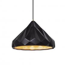 Justice Design Group CER-6450-CBGD-ABRS-BKCD - Geometric 1-Light Pendant