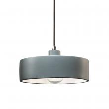 Justice Design Group CER-6460-PWGN-NCKL-BKCD - Dish Pendant