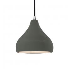 Justice Design Group CER-6560-PWGN-NCKL-BKCD - Small Droplet 1-Light Pendant