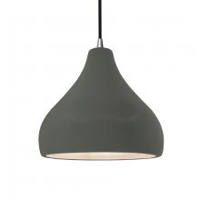 Justice Design Group CER-6563-PWGN-NCKL-BKCD - Medium Droplet 1-Light Pendant