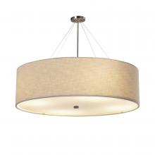 Justice Design Group FAB-9599-CREM-NCKL - Classic 60" Drum Pendant