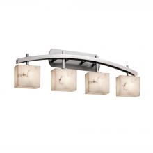 Justice Design Group FAL-8594-55-NCKL - Archway 4-Light Bath Bar