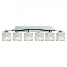 Justice Design Group GLA-8596-30-LACE-NCKL - Archway 6-Light Bath Bar