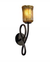 Justice Design Group GLA-8911-16-AMBR-DBRZ - Capellini 1-Light Wall Sconce