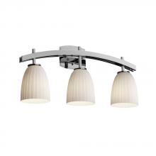 Justice Design Group FSN-8593-30-WEVE-NCKL - Archway 3-Light Bath Bar