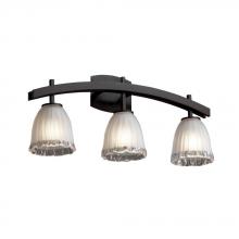 Justice Design Group GLA-8593-26-WTFR-DBRZ - Archway 3-Light Bath Bar