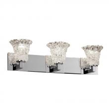 Justice Design Group GLA-8923-20-LACE-NCKL - Modular 3-Light Bath Bar