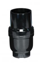 Satco Products Inc. 80/2279 - Full Size Keyless 1/8 IP Cap With Metal Bushing; Phenolic; Smooth; Less Set Screw; 2-3/4"