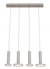 AFX Lighting, Inc. LNAP99L30D1WHLNR4 - Luna 4 Light LED Linear Pendant,120V,3000K,White