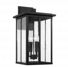 Capital 943843BK - 4 Light Outdoor Wall Lantern