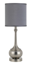 CAL Lighting BO-2256TB-BS - 24.5" Height Metal Accent Lamp in Brushed Steel