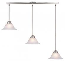 Vaxcel International PD5027BN - Da Vinci 3L Linear Mini Pendant Brushed Nickel