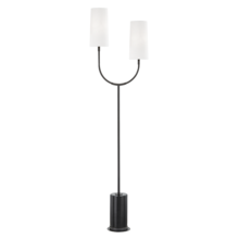 Hudson Valley L1407-OB - 2 LIGHT MARBLE FLOOR LAMP