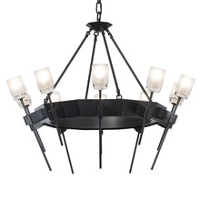 Hubbardton Forge 101525-SKT-10-YC0369 - Echo 10-Light Circular Chandelier