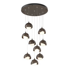 Hubbardton Forge 131105-SKT-STND-05-05-GG0711 - Brooklyn 9-Light Double Shade Pendant