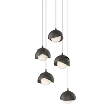 Hubbardton Forge 131125-SKT-LONG-14-14-GG0711 - Brooklyn 5-Light Double Shade Pendant