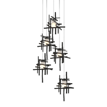 Hubbardton Forge 131128-SKT-LONG-89-YC0305 - Tura 5-Light Frosted Glass Pendant