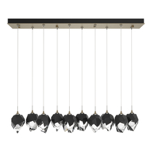 Hubbardton Forge 131143-SKT-STND-84-BP0754 - Chrysalis 10-Light Small Crystal Pendant