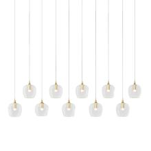 Hubbardton Forge 131203-SKT-LONG-86-ZM0709 - Ume 10-Light Pendant