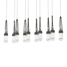 Hubbardton Forge 131207-SKT-LONG-20-ZM0434 - Link 10-Light Clear Glass Pendant