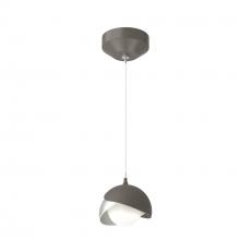 Hubbardton Forge 161183-SKT-STND-07-82-GG0711 - Brooklyn Double Shade Low Voltage Mini Pendant