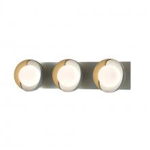 Hubbardton Forge 201378-SKT-82-86-GG0711 - Brooklyn 3-Light Straight Double Shade Bath Sconce