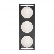 Alora Lighting EW519339BK - Amelia 19-in Black 3 Lights Exterior Wall Sconce