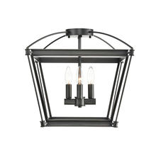 Alora Lighting SF312204UB - Manor Urban Bronze 4 Lights Semi Flush Mount