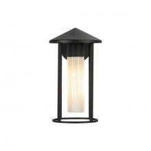 Alora Lighting EW526312BKGO - Tenko 12-in Black/Glossy Opal Glass 1 Light Exterior Wall