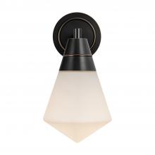 Alora Lighting WV348106UBOP - Willard 6-in Urban Bronze/Opal Matte Glass 1 Light Wall/Vanity