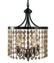 Framburg 2485 BN - 5-Light Brushed Nickel Naomi Dining Chandelier