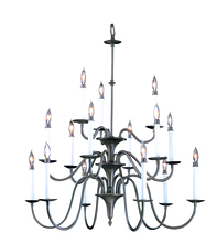 Framburg 9235 MB - 15-Light Mahogany Bronze Jamestown Foyer Chandelier