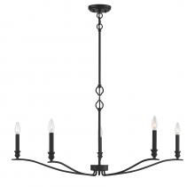 Savoy House Meridian M10086MBK - 5-Light Chandelier in Matte Black