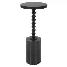 Uttermost 25238 - Bead Black Marble Drink Table