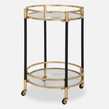 Uttermost 24198 - Uttermost Dolly Round Bar Cart