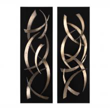 Uttermost 04139 - Brushstrokes Metal Wall Art, S/2