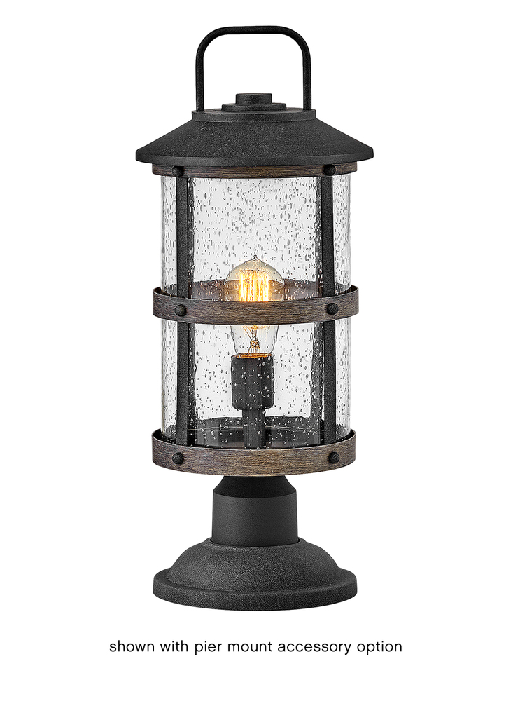 Hinkley Lakehouse LED Outdoor Lantern - Aged Zinc - 2689DZ-LV