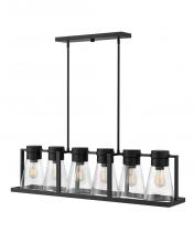 Hinkley 63306BK-CL - Medium Six Light Linear